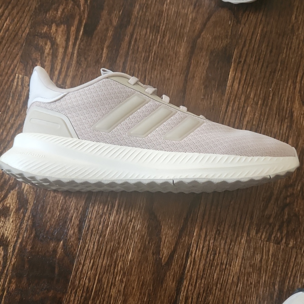 Adidas  Wonder Beige White Mesh Running Sneaker Size 8.5 - Picture 4 of 8